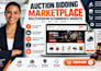 build develop auction bidding marketplace website multivendor ecommerce website